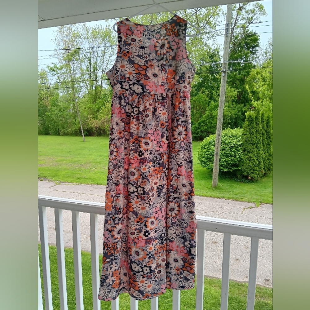Boutique Floral Maxi Sundress  NWT